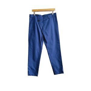 Mens The Phluid Project Cross Front tapered Pants Size Large Blue